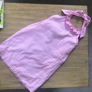 Pink Seersucker Sundress Xs